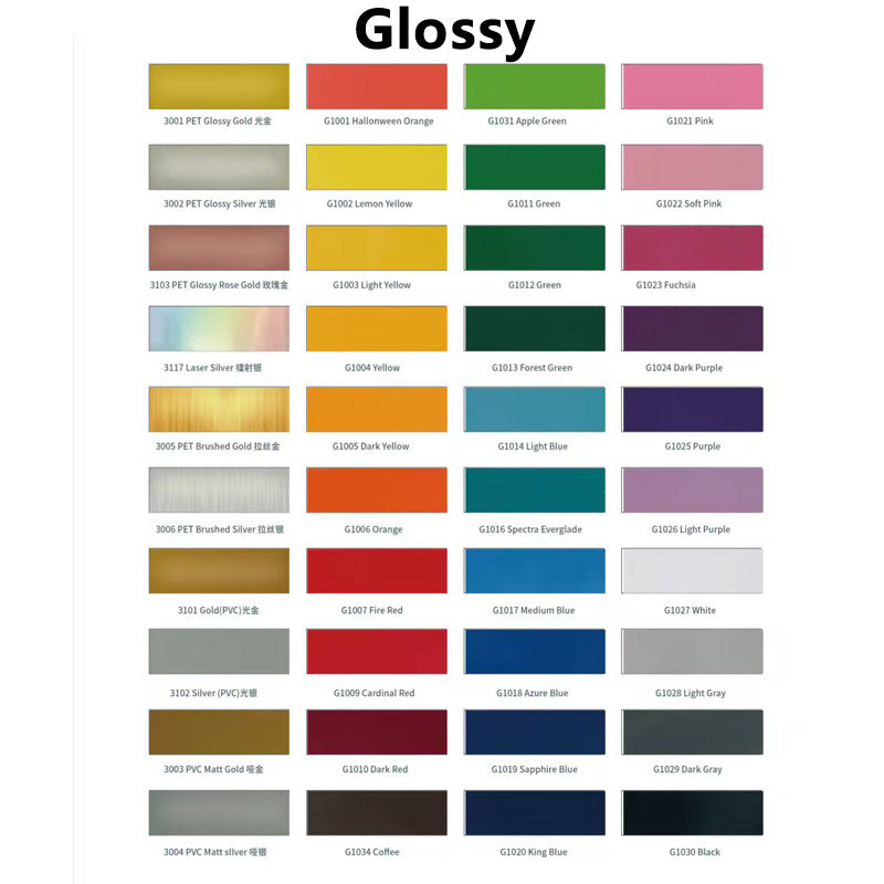 40 sets of glossy vinyl