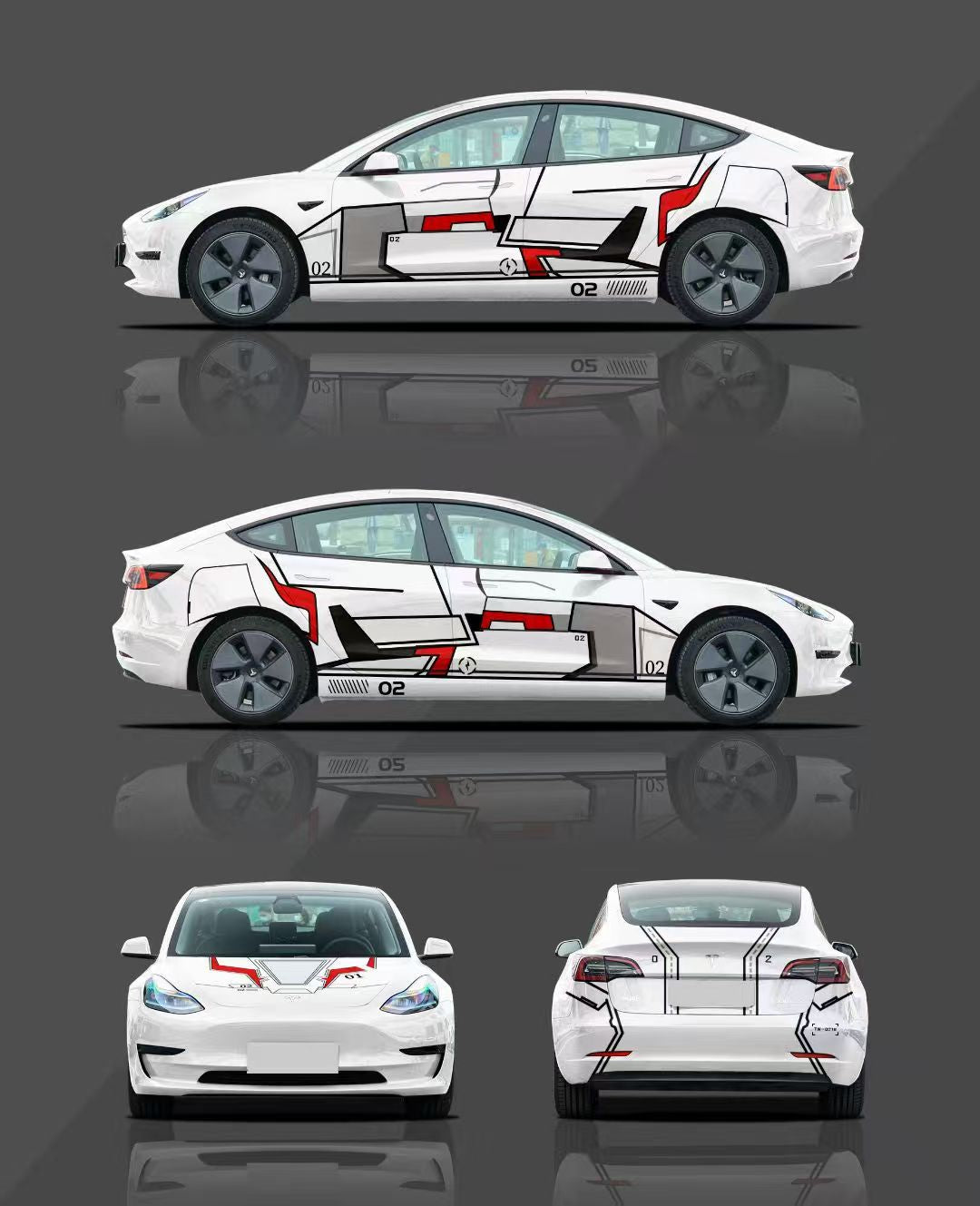Model 3 Custom Pattern Series