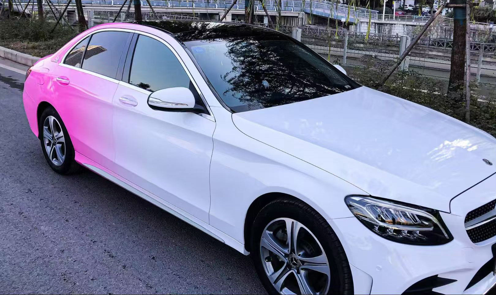 White powder gradient